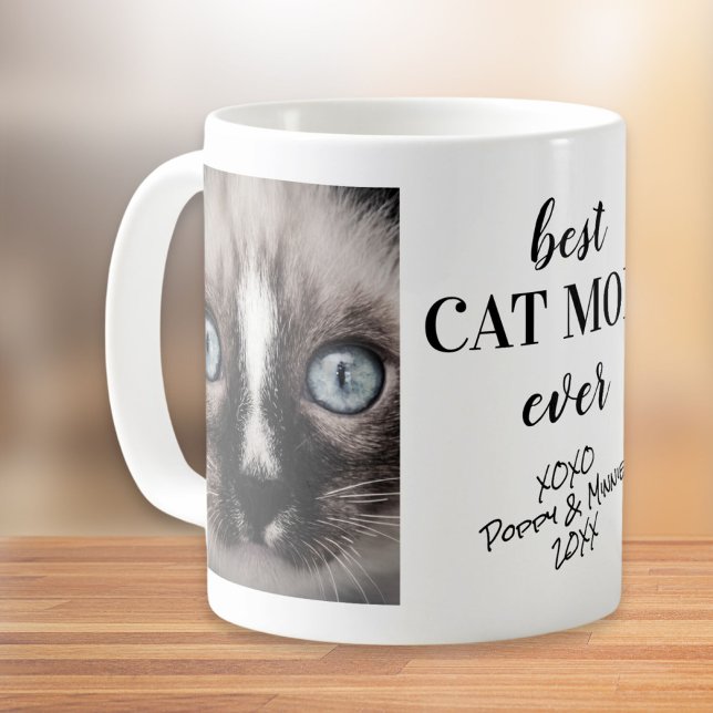 Mug Meilleure maman de chat jamais photos personnalisé (Créateur téléchargé)