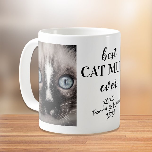 Mug Meilleure maman de chat jamais photos personnalisé (Créateur téléchargé)