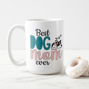 Mug Meilleure maman de chien avec un joli chien tachet