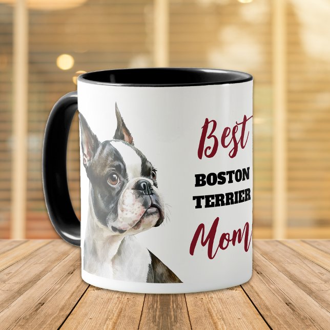 Mug Meilleure maman de chien Boston Terrier (Créateur téléchargé)