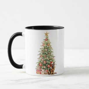 Mug Meilleure Maman de Chien de Noël au Aquarelle Berg