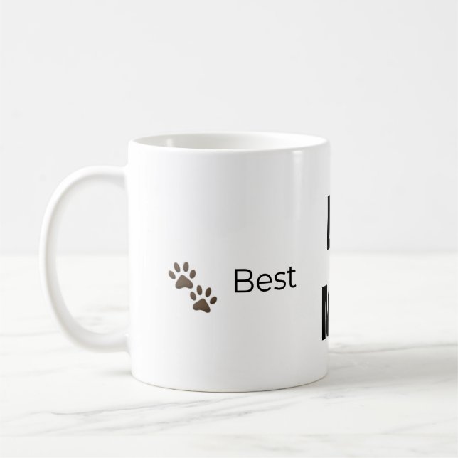 Mug 🐾 Meilleure MAMAN DE CHIEN de tous les temps ❤️ – (Gauche)