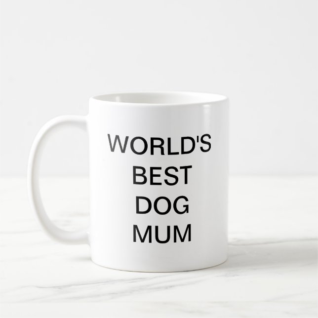 Mug Meilleure maman de chien du monde (Gauche)