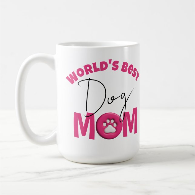 Mug Meilleure maman de chien du monde (Gauche)