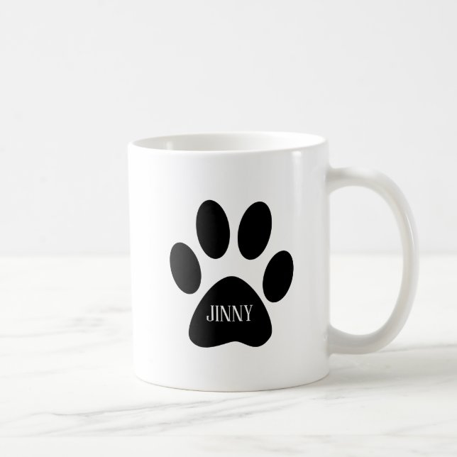 Mug Meilleure maman de chien du monde, photo et nom pe (Droite)