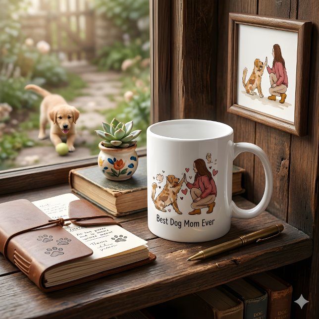 Mug Meilleure Maman de Chien Ever Cadeau de Fête des M (Créateur téléchargé)