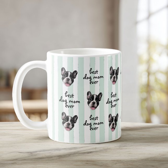 Mug Meilleure maman de chien ever photo de visage d'an (Créateur téléchargé)