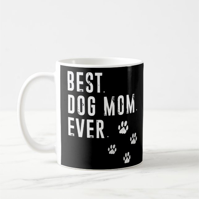 Mug Meilleure Maman De Chien Jamais Mère De Chiens Pou (Gauche)