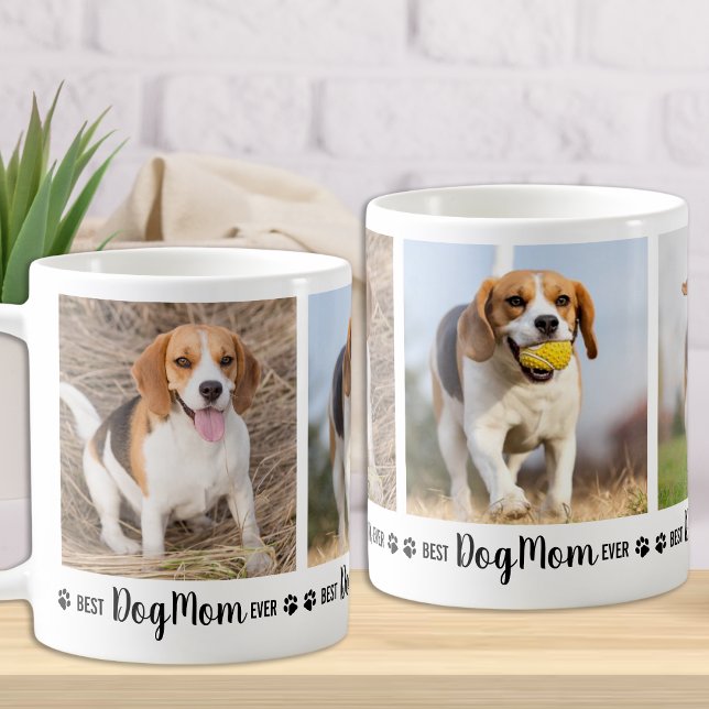 Mug Meilleure maman de chien jamais personnalisé 3 pho (Créateur téléchargé)