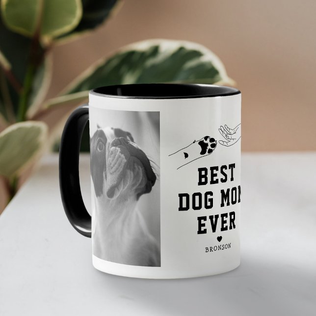 Mug Meilleure maman de chien jamais personnalisé photo (Créateur téléchargé)