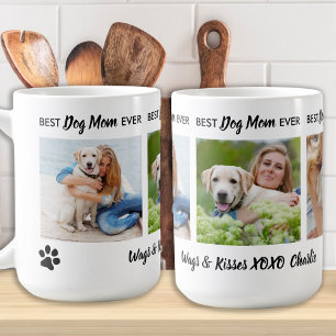Mug Meilleure maman de chien jamais personnalisée 3 ph