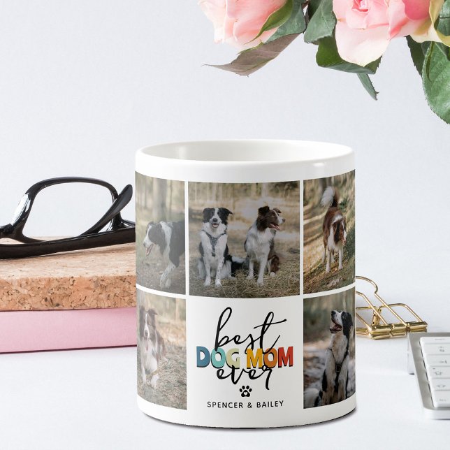 Mug Meilleure Maman de Chien Photo Collage (Créateur téléchargé)
