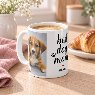 Mug Meilleure Maman de Chien Photo Empreinte de Patte
