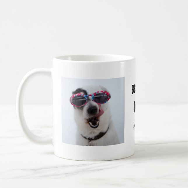 Mug Meilleure Maman de Chien, Texte Manuscrit à Deux P (Gauche)
