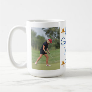 Mug Meilleure maman de golf en deux photos côtières Ja