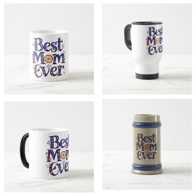 Mug Meilleure Maman De Touts Belles Fleurs Fête Des Mè (best mom ever mugs)