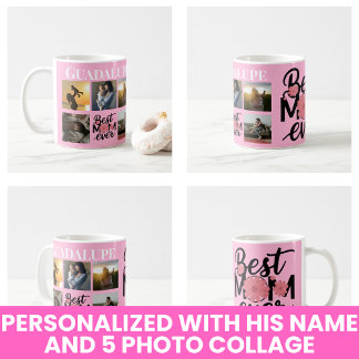 Mug Meilleure Maman design Collage de photos 