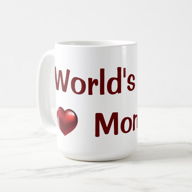 Mug Meilleure maman du monde (Devant gauche)