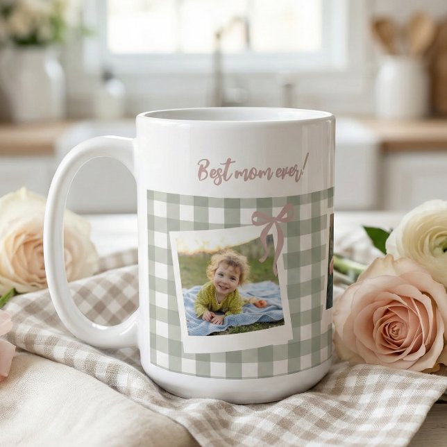 Mug Meilleure Maman du Monde Collage de Photos (Créateur téléchargé)