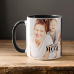 Mug Meilleure maman du monde depuis 20XX photos modern<br><div class="desc">Ce design simple et moderne est composé de sans serif et de typographie cursive ludique et d'ajouter une photo personnalisée.</div>