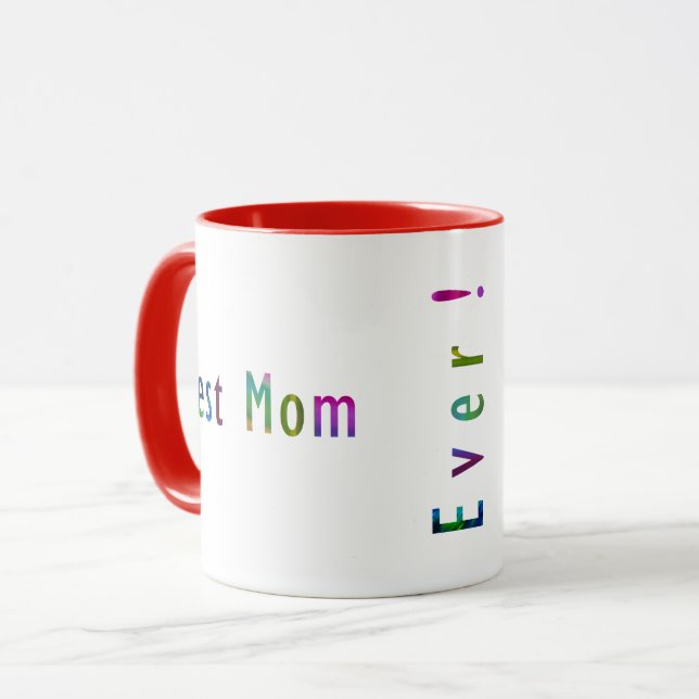 Mug Meilleure Maman du Monde, Meilleur Papa du Monde e (Devant gauche)