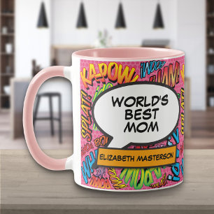 Mug Meilleure Maman du Monde Personnalisée Livre de Ba