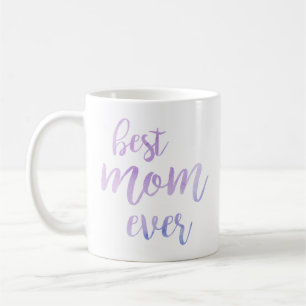 Mug Meilleure maman Ever Aquarelle Brosse Purple