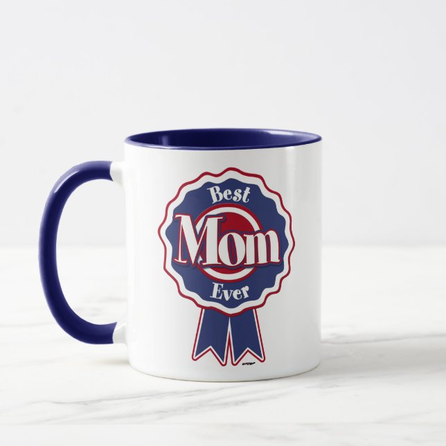 Mug Meilleure maman Ever Ribbon bleu (Gauche)