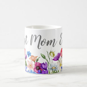 Mug Meilleure maman Floral Fleur sauvage