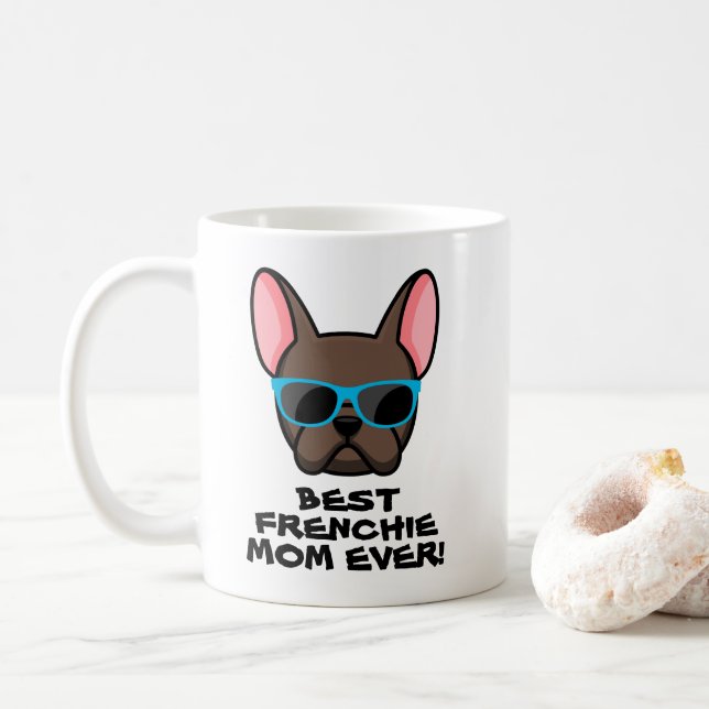 Mug Meilleure maman Frenchie Fête des mères Frenchie m (Avec donut)