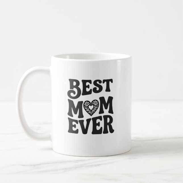 Mug Meilleure maman humour de maternité (Gauche)