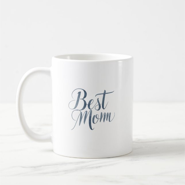 Mug Meilleure maman jamais - Aquarelle Calligraphie Ar (Gauche)