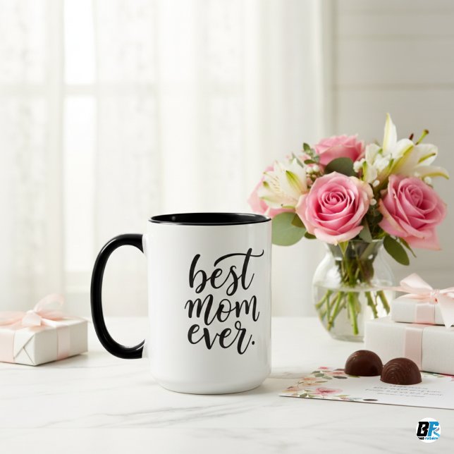 Mug "Meilleure maman jamais" avec la photo de maman, c (Créateur téléchargé)
