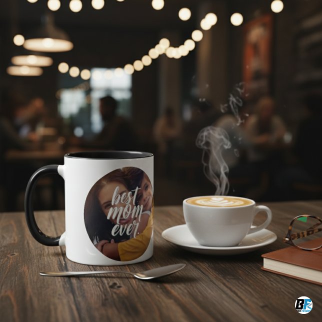 Mug "Meilleure maman jamais avec la photo moderne cade (Créateur téléchargé)