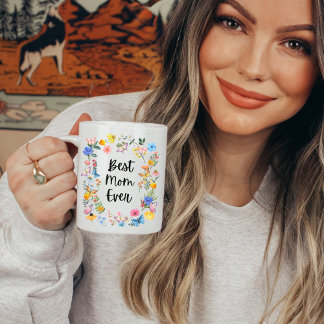 Mug Meilleure maman Jamais Boho Fleur sauvage fête des