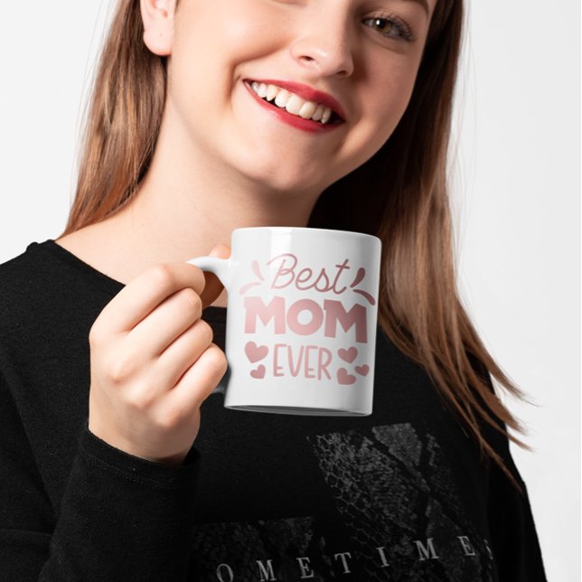 Mug Meilleure maman Jamais Coeur Photo (Best Mom Ever Heart Photo Coffee Mug)