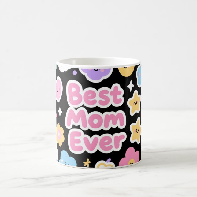 Mug Meilleure Maman Jamais Conception de Style Enfants (Centre)