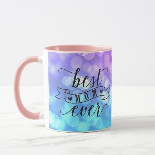 Mug Meilleure maman jamais/couleurs éclat (Gauche)