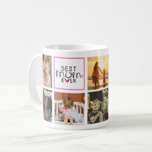 Mug Meilleure maman jamais famille souvenirs photo col
