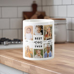 Mug Meilleure maman jamais - Fête des mères Collage ph<br><div class="desc">Célébrez votre mère avec la "Meilleure maman jamais" Photo de la Fête des Mères Collage Café Mug. Cette tasse personnalisée présente un collage magnifiquement arrangé de photos chères, capturant des moments et des souvenirs spéciaux. Le message sincère "Meilleure maman jamais" ajoute une touche d'amour. Fabriqué en céramique de haute qualité,...</div>