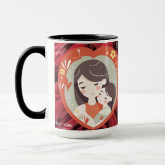 Mug Meilleure maman jamais Fleur sauvage Fête des mère