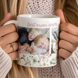 Mug Meilleure maman jamais Fleur sauvage photo