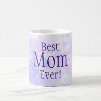 Mug Meilleure Maman Jamais ! Fleurs pourpres douces
