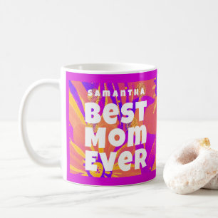 Mug Meilleure maman jamais Floral Art naïf