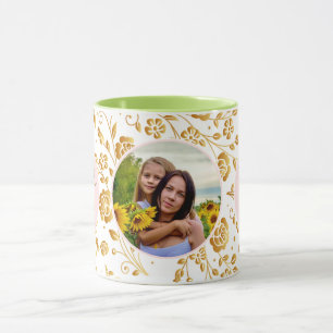 Mug Meilleure maman Jamais Floral Photo Fête des Mères