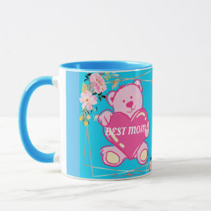 Mug Meilleure maman Jamais Floride Pink Teddy Bear Flo