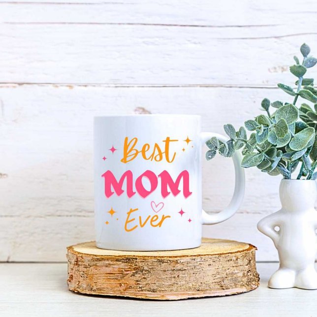 Mug Meilleure maman jamais imprimer Musique blanche mo (Créateur téléchargé)