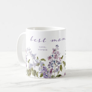 Mug Meilleure maman jamais   Jolie Fleurs Lilac Violet