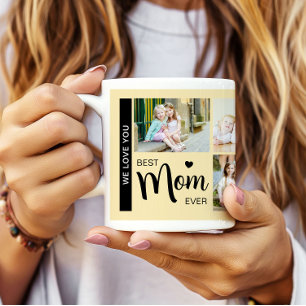 Mug Meilleure maman Jamais Mères Jour Photo Jaune
