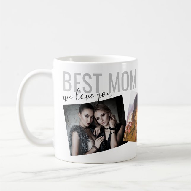Mug Meilleure Maman Jamais Moderne Chic Photo personna (Gauche)